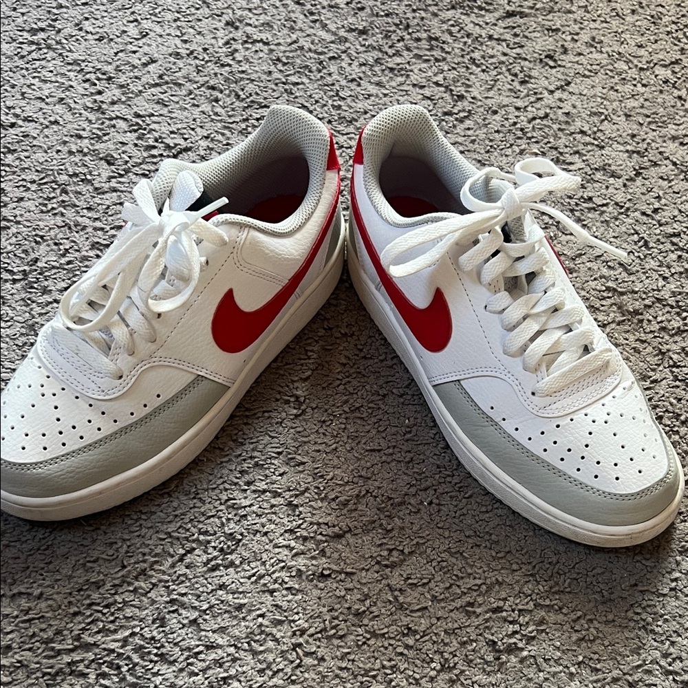 Nike White and Red Athletic Shoes - Picture 4 of 5